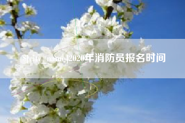 南漳2020年消防员报名时间