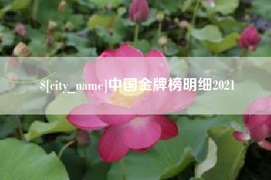 南漳中国金牌榜明细2021