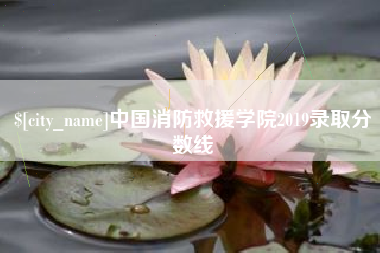 南漳中国消防救援学院2019录取分数线