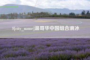 南漳温哥华中国组合滑冰