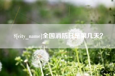 南漳全国消防日是第几天？