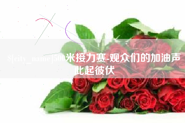 南漳500米接力赛-观众们的加油声此起彼伏