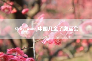 南漳中国几金了奥运会