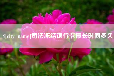 南漳司法冻结银行卡最长时间多久