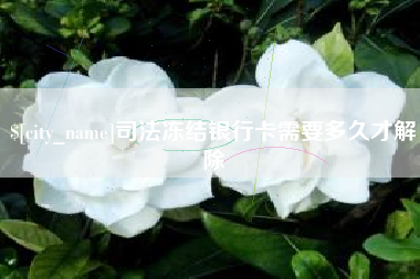 南漳司法冻结银行卡需要多久才解除