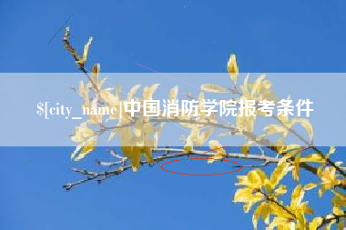 南漳中国消防学院报考条件