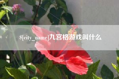 南漳九宫格游戏叫什么
