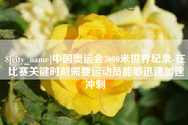 南漳中国奥运会5000米世界纪录-在比赛关键时刻需要运动员能够迅速加速冲刺