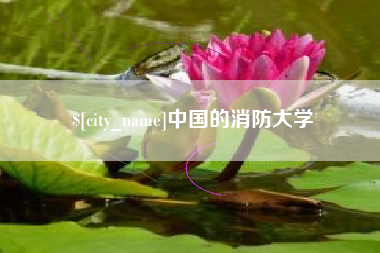 南漳中国的消防大学