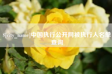 南漳中国执行公开网被执行人名单查询