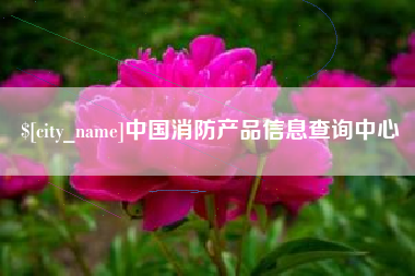 南漳中国消防产品信息查询中心