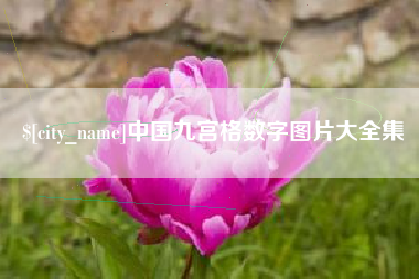 南漳中国九宫格数字图片大全集