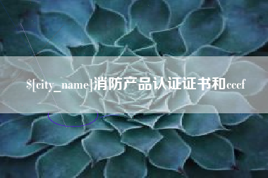 南漳消防产品认证证书和cccf