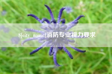 南漳消防专业视力要求