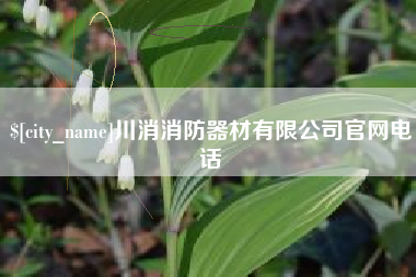 南漳川消消防器材有限公司官网电话