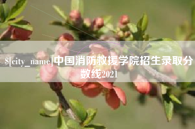 南漳中国消防救援学院招生录取分数线2021