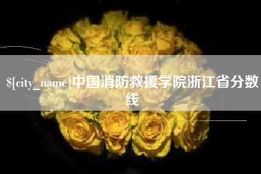 南漳中国消防救援学院浙江省分数线
