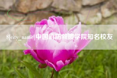 南漳中国消防救援学院知名校友