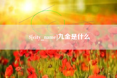 南漳九金是什么