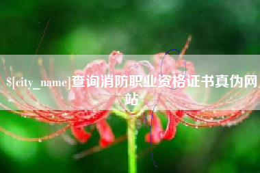 南漳查询消防职业资格证书真伪网站