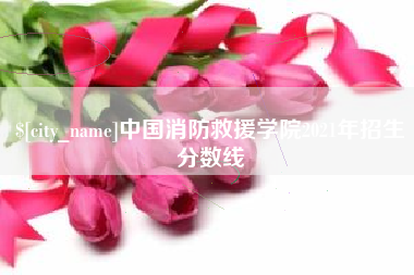 南漳中国消防救援学院2021年招生分数线