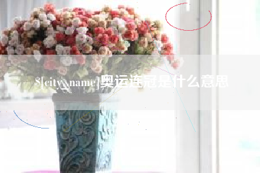 南漳奥运连冠是什么意思